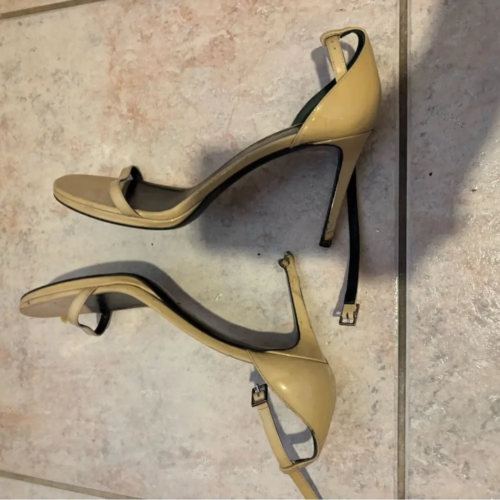 St laurent ajane 110 ankle strap heels ysl Jeffrey Atlanta shoes open toe sandal - Picture 8 of 8